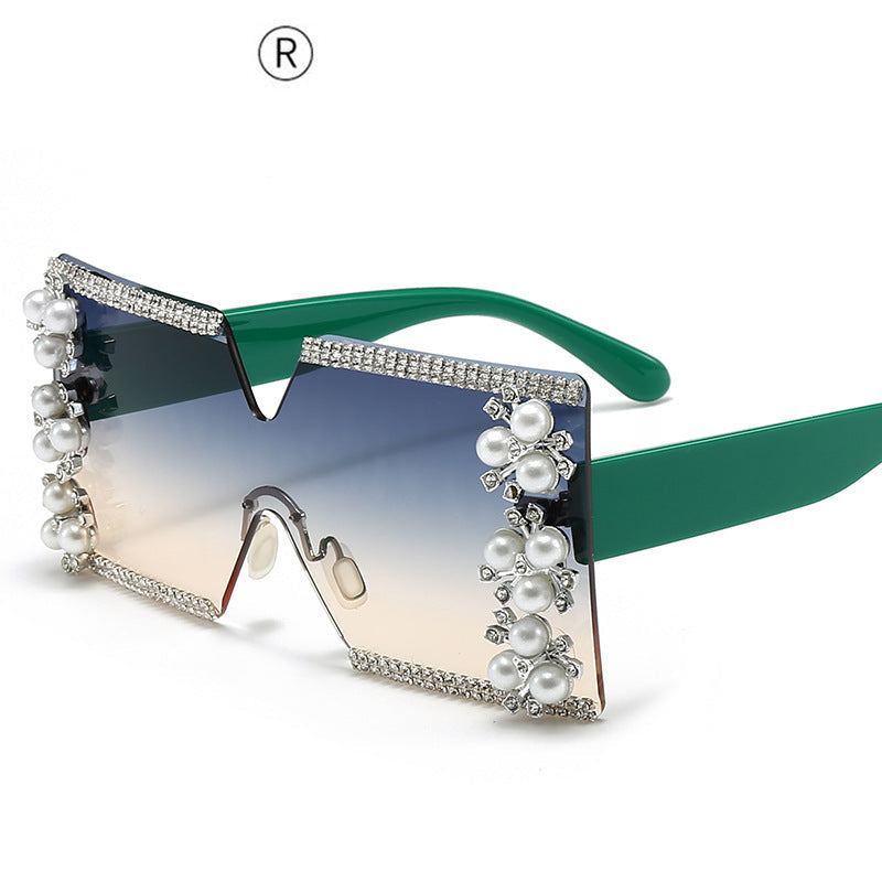 Wholesale Frameless Large Square Personalized Party Sunglasses