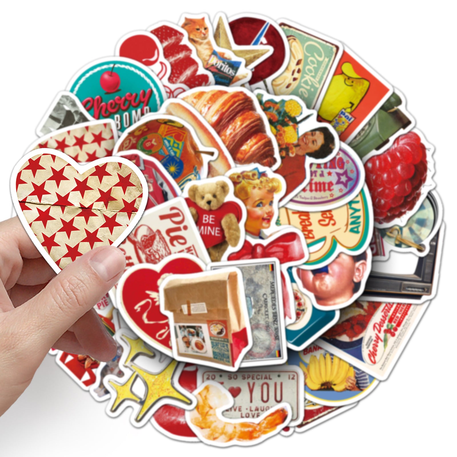 Wholesale 50 Trendy Cool American Retro Graffiti Stickers