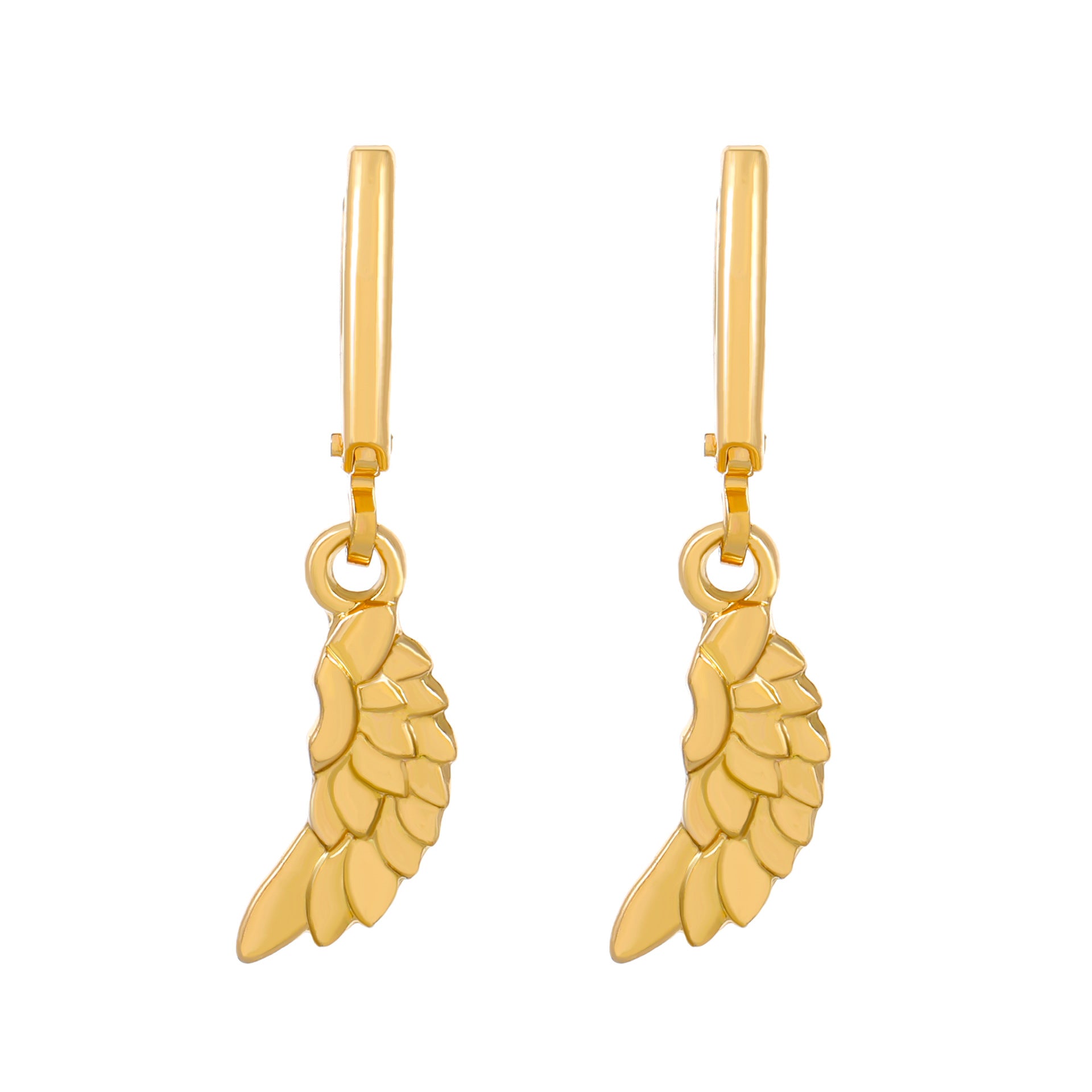 Wholesale Feather Clavicle Alloy Earrings