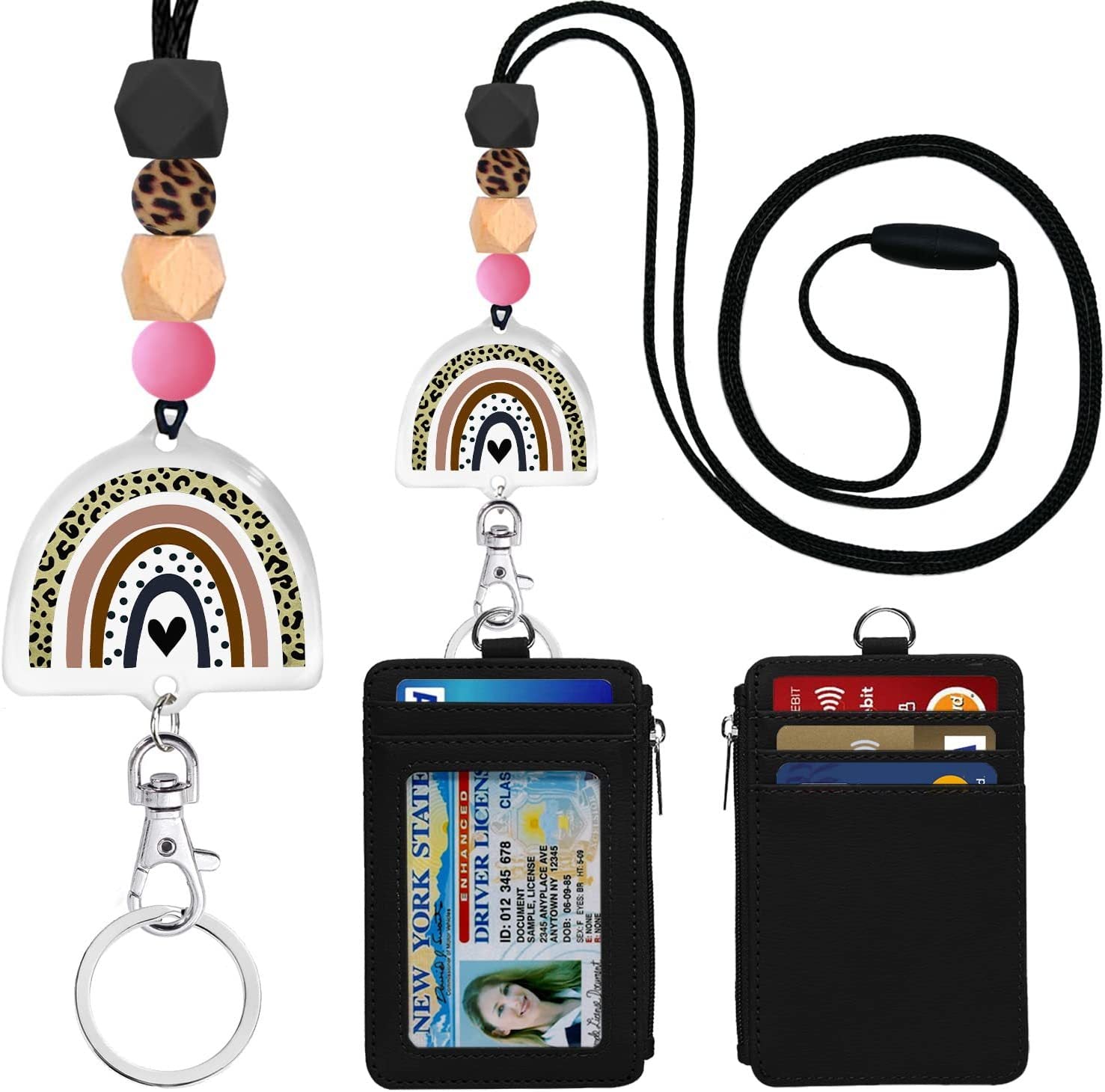 Wholesale Leather ID Protection Cases Keychains