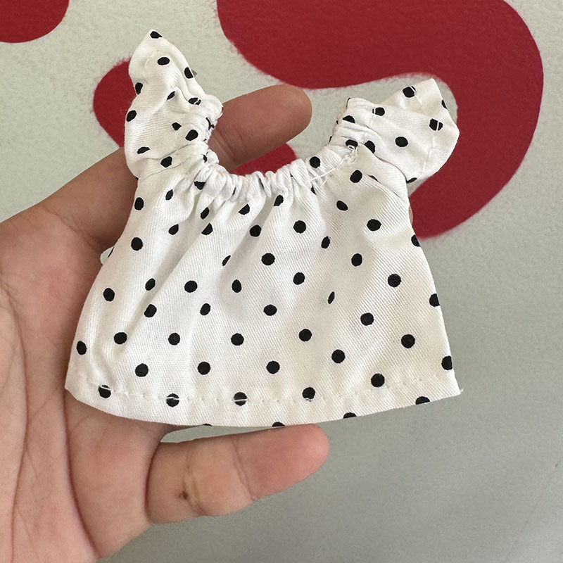 Wholesale Little Skirt  Can Wear Floral Dress 10cm Pendant Doll Clothes Accessories