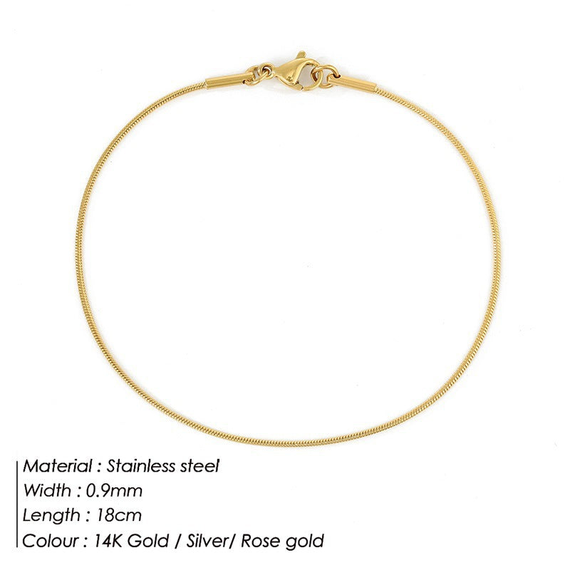 Wholesale Stainless Steel Titanium Steel Simple Bracelet