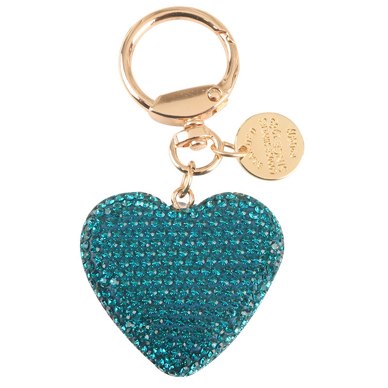 Wholesale Creative diamond heart keychain