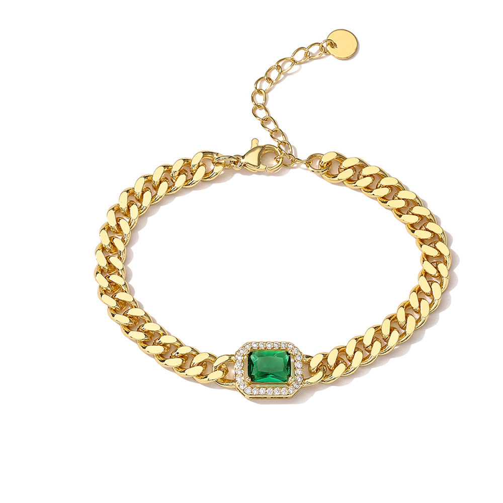 Wholesale Zircon Antique Copper Bracelet