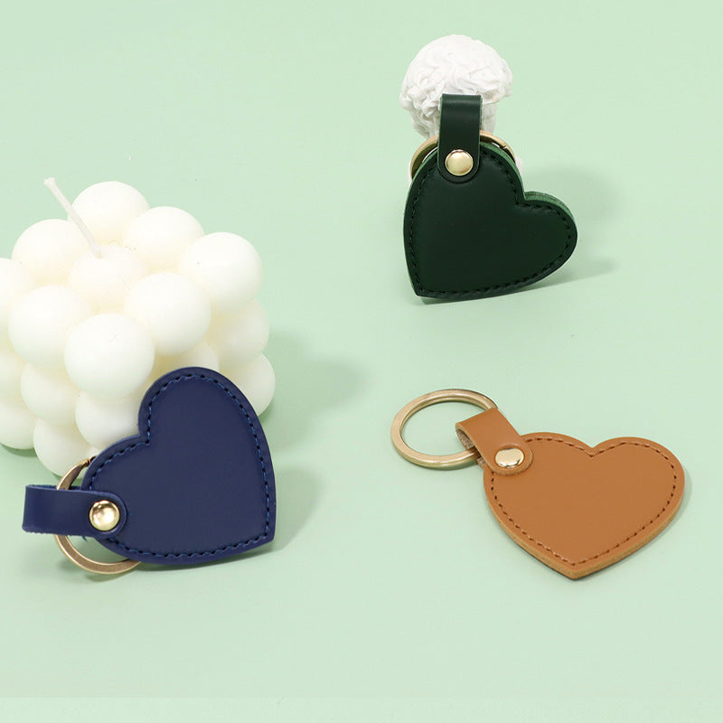 Wholesale Creative Heart Shaped Leather Keychains