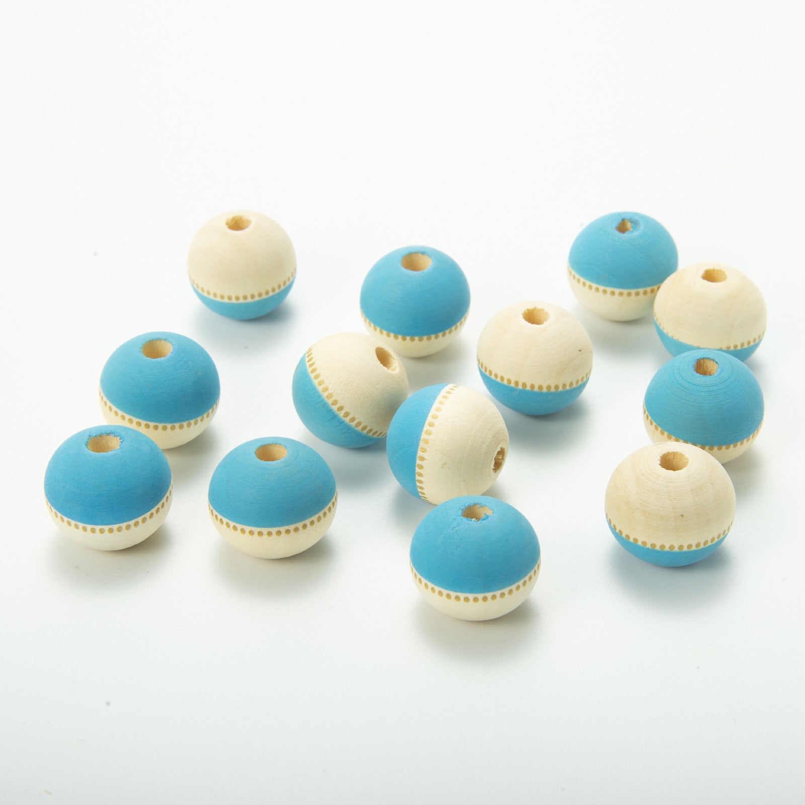 Wholesale of 10PCS/PACK Independence Day Colored Wooden Beads