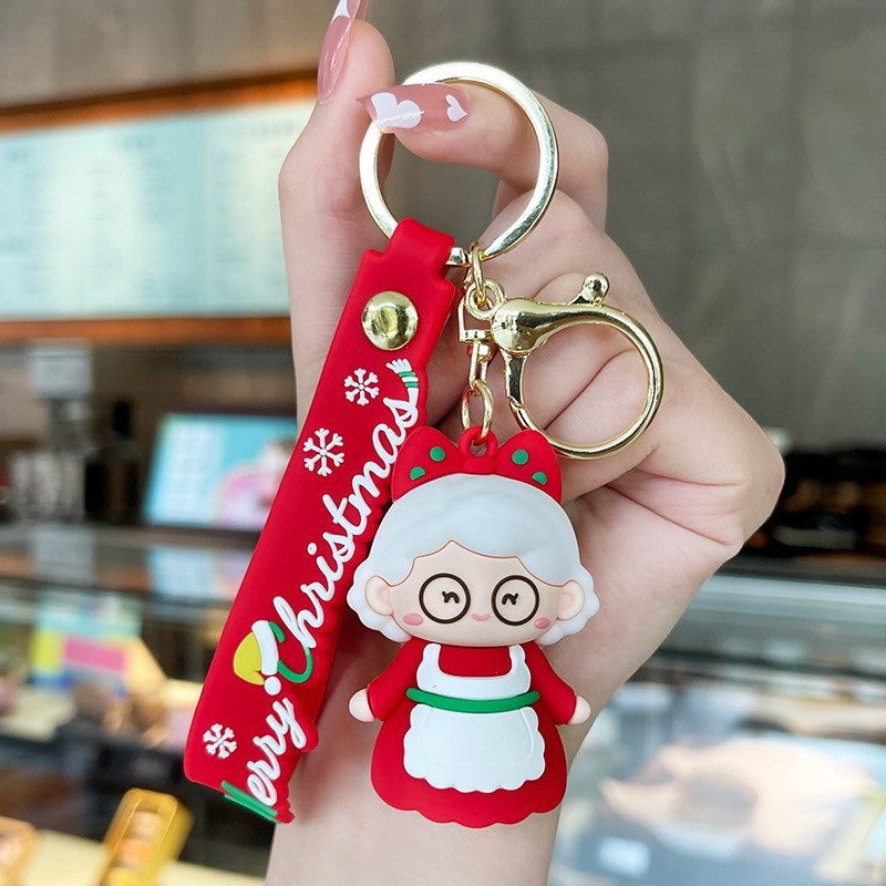 Wholesale Christmas Cute  Snowman Cartoon Keychains