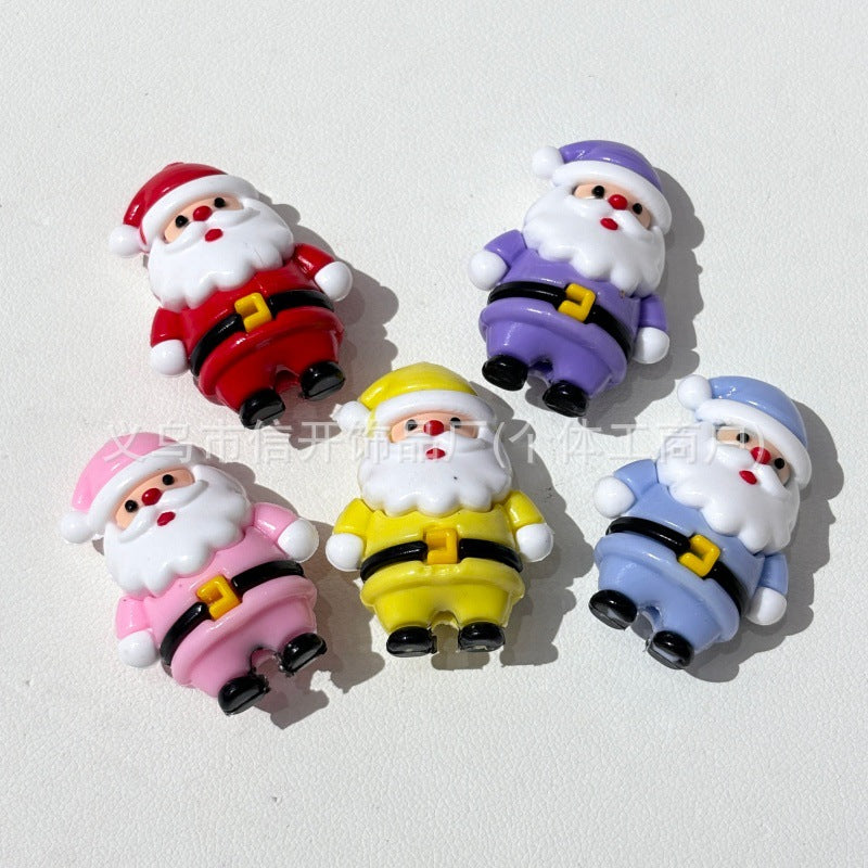 Wholesale Random 100pcs/pack  Perforated soft rubber cartoon  3D Focal Beads