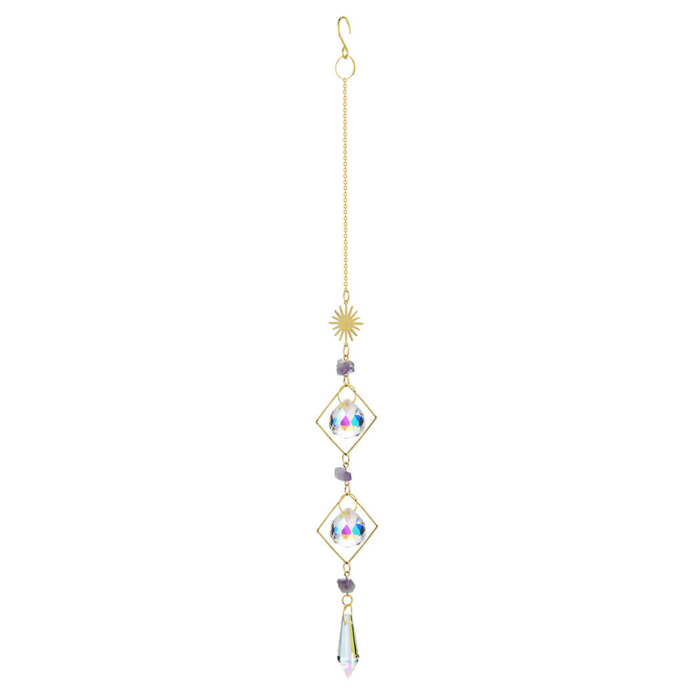 Wholesale garden decoration dream amethyst sun moon stars Wind Chimes