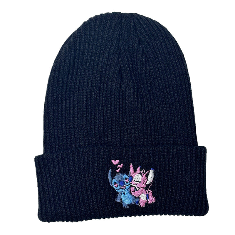 Wholesale Embroidered Autumn and Winter Outdoor Warm Cartoon Anime Yarn Hat
