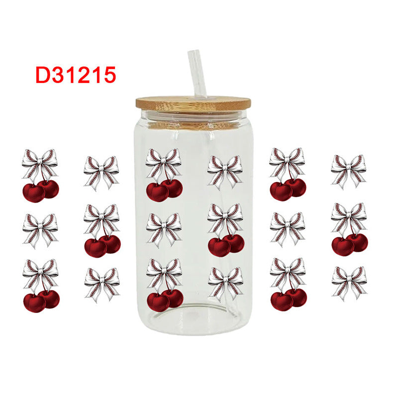 Wholesale Colorful Cherries 16oz Cup UV DTF Wrap