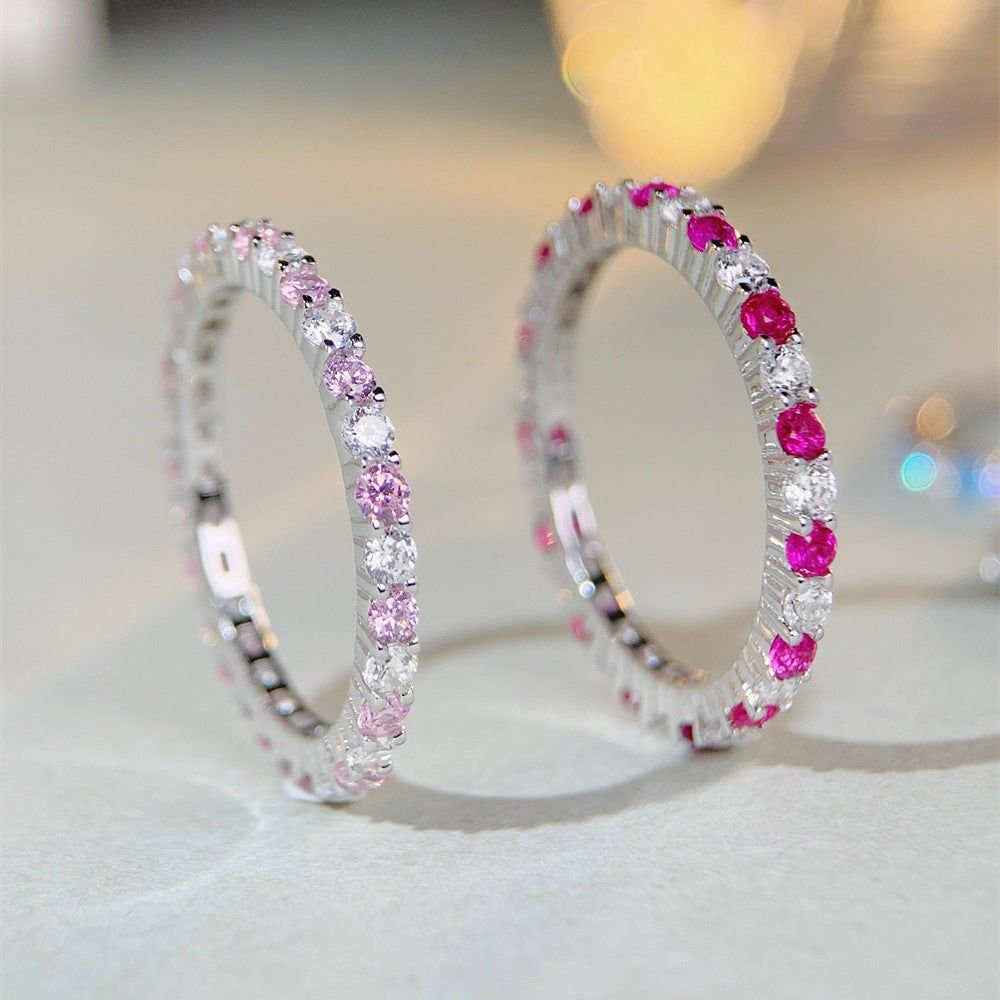 Wholesale High Carbon Diamond S925 Sterling Silver Ring