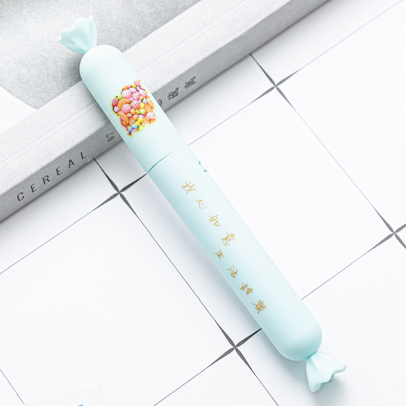 Bolígrafos de bolsillo de plástico en forma de dulces al por mayor