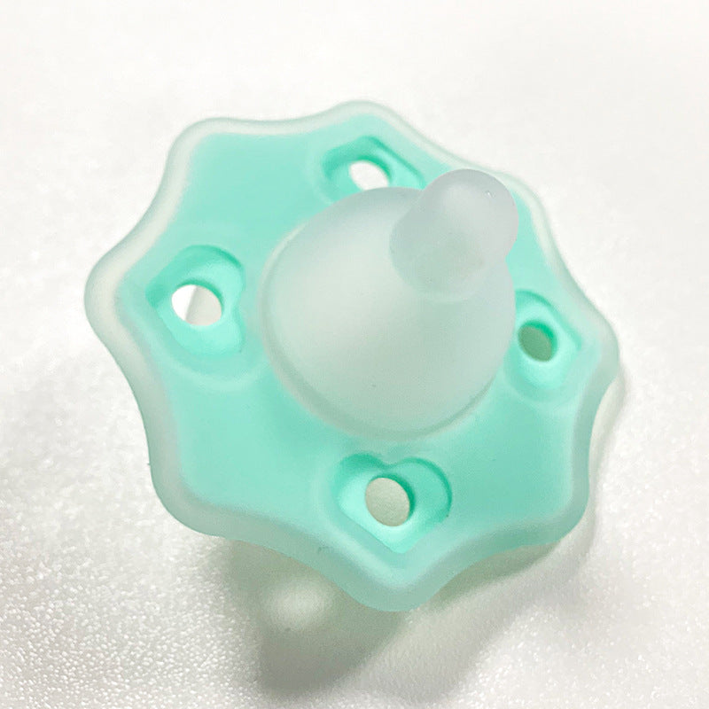 Wholesale Silicone Two-color Teether Pacifier