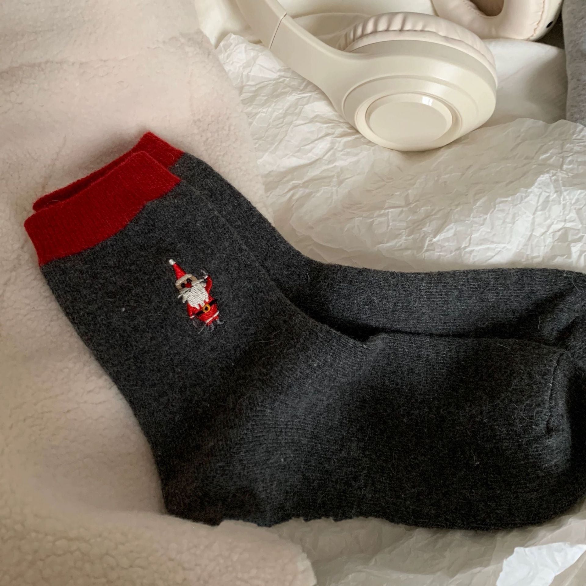 Wholesale Wool New Year Christmas Autumn and Winter Thick Warm Couple Socks