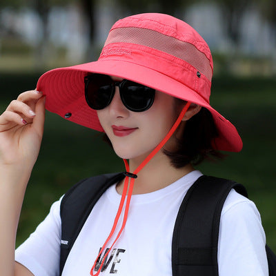 Wholesale Polyester Outdoor Sun Visor Hat Couple Bucket Hat Mountaineering Hat