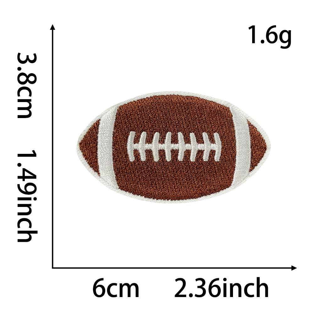 Wholesale Game Day Embroidered Patch Iron On Football Design For Coats Fashion Clothing Accessory