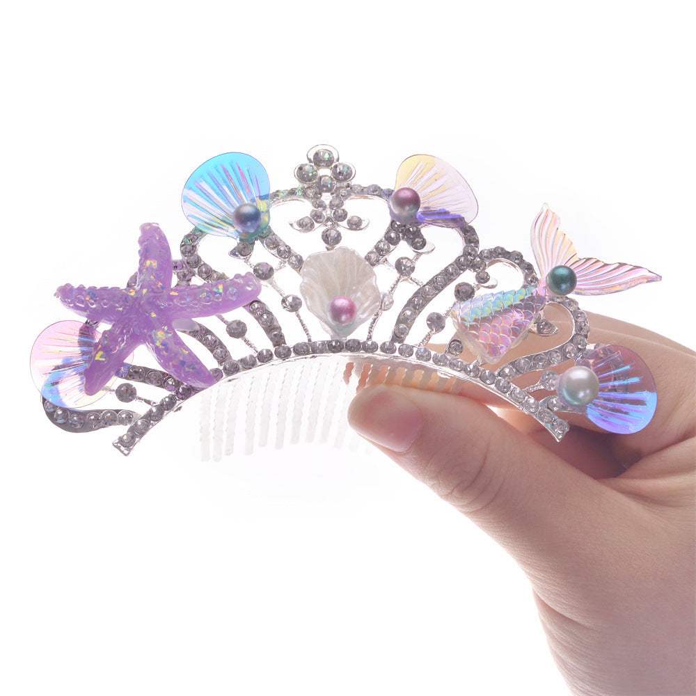 Wholesale Mermaid Rhinestone Comb Crown Hairpins and Headbands