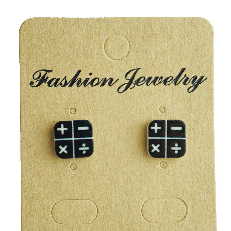 Wholesale 2 Pair/Pack Back To School Season Math Science Art Love Reading Earth Fun Earrings