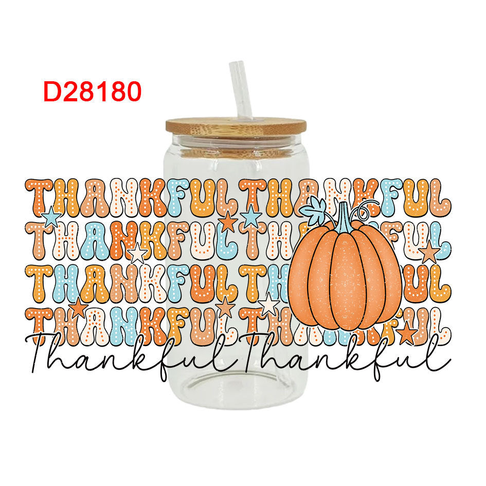 Wholesale Uv Transfer Sticker Glass Cup Sunflower  16oz Cup UV DTF Wraps