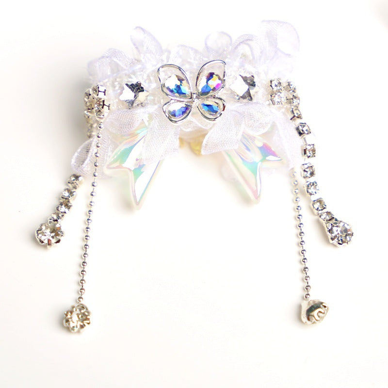 Wholesale Lace Bow Tassels Acrylic Bead String