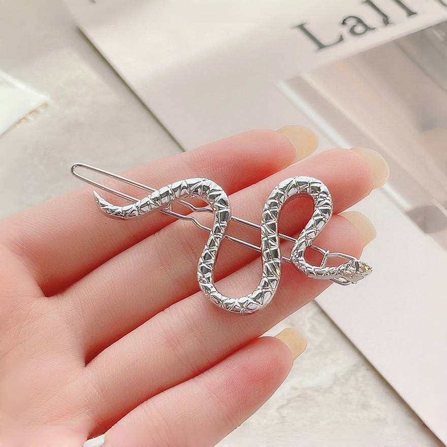Wholesale Dark retro personality snake hairpin