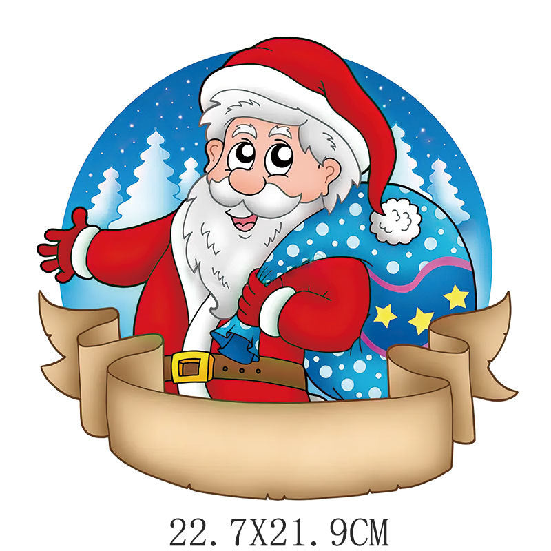 Wholesale Christmas snowman cartoon heat transfer  UV DTF Ready to Press Transfers Wraps