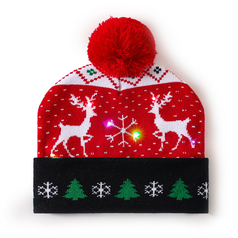 Wholesale Christmas hat  colorful woolen hat