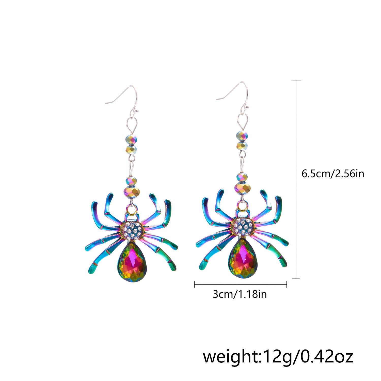 Wholesale  Colorful spider  Earrings