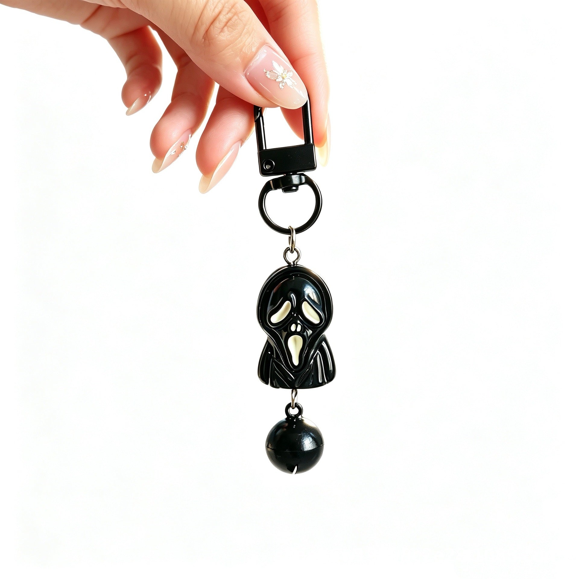 Wholesale  3D Skull Ghost Pumpkin Keychain Bag Charm Car Key Accessory Trendy Dark Style For Resale