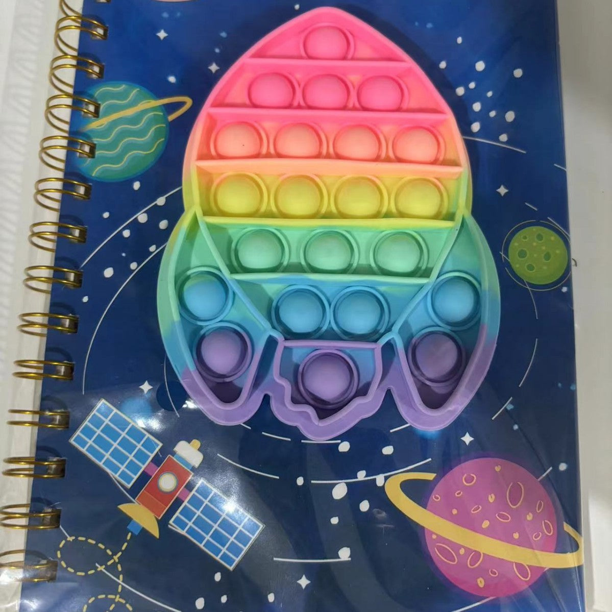 Wholesale Bubble pop Coil Book Decompression Silicone Book