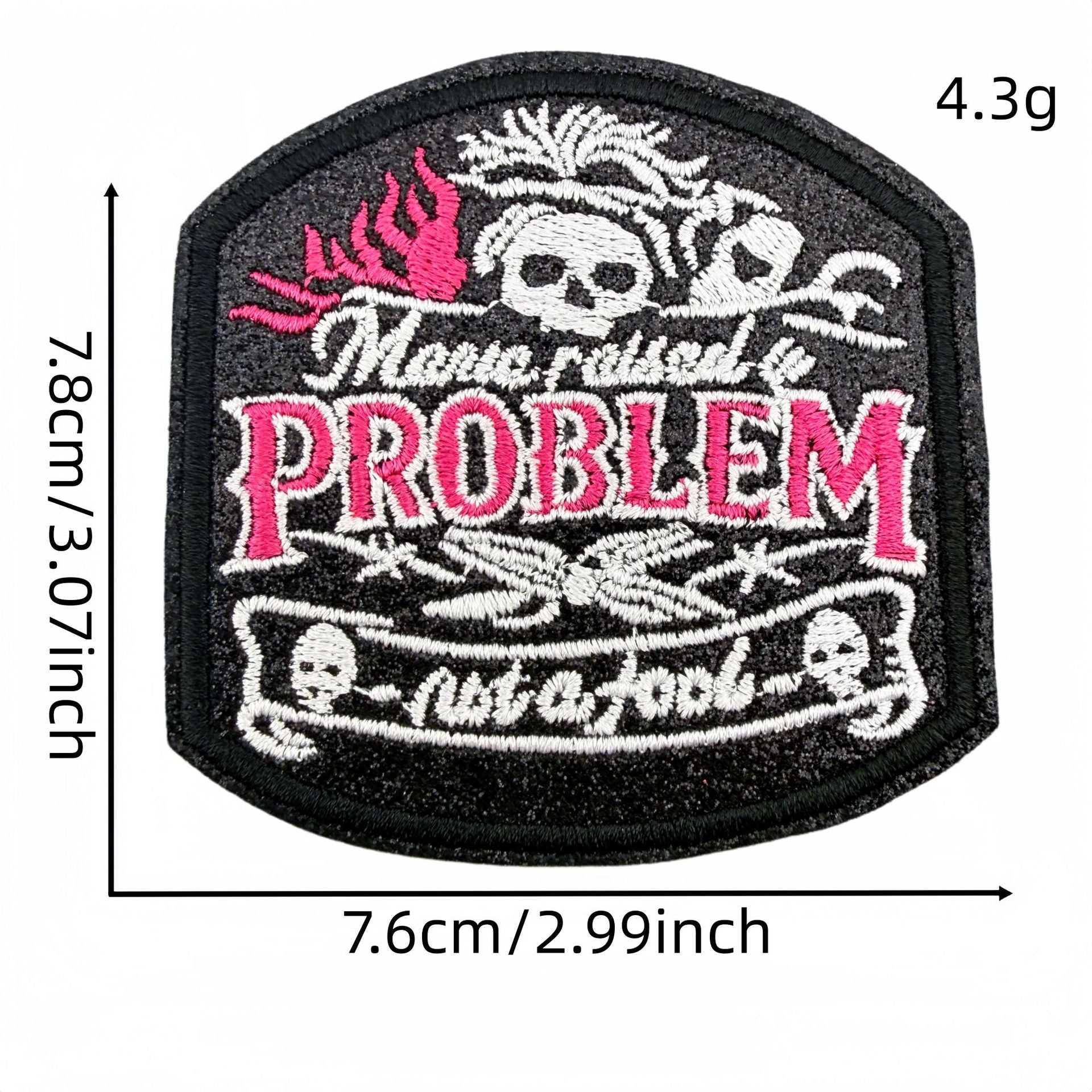 Wholesale Chic Embroidered Patch Set Of 18 Polyester Thread Cowboy Skull Bow Checkerboard DIY Craft Supply For Clothing Decoration