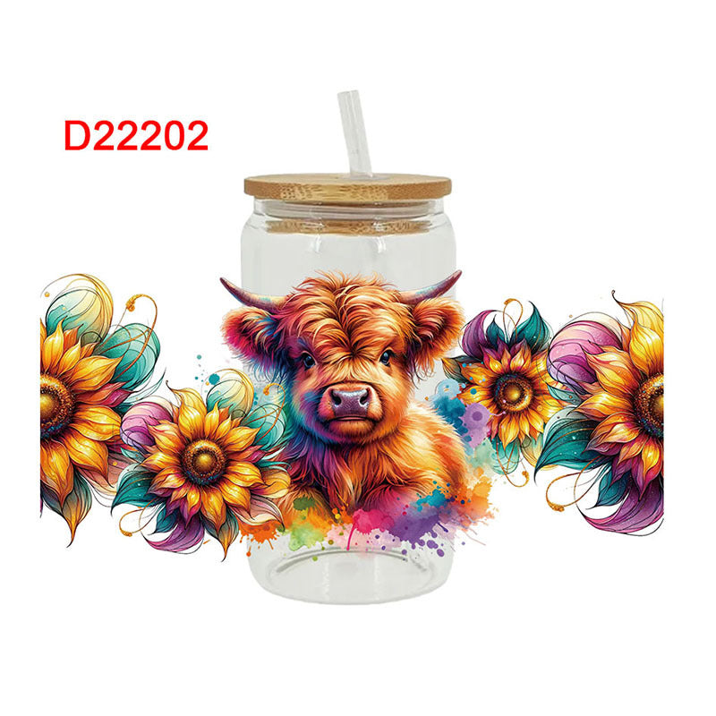 Wholesale UV Transfer Paste Glass Crystal LabelSpecial Paste for 16oz Glass Cup