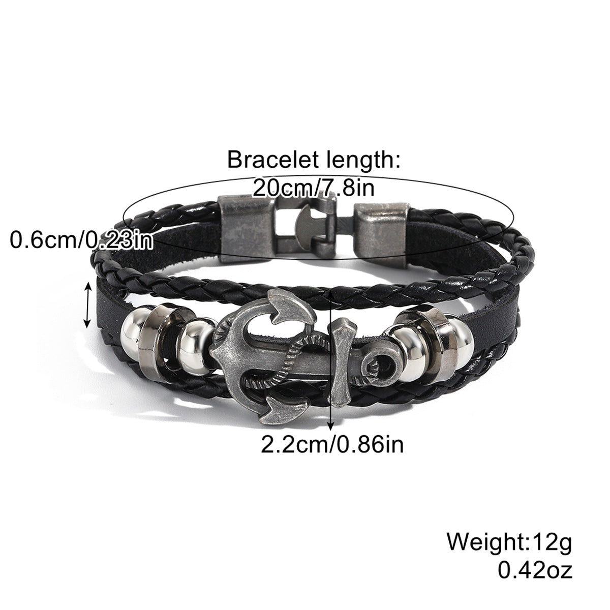 Wholesale Leather Vintage Ethnic Style Men's Bracelets