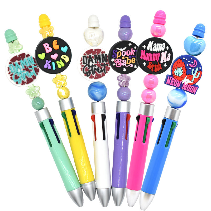 Wholesale Random 100pcs Flower Horror  Phrase Focal Beads