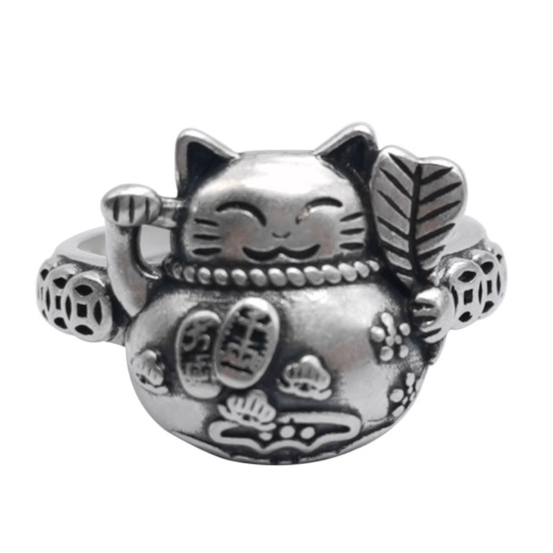 Wholesale Simple cute kitten ring for women