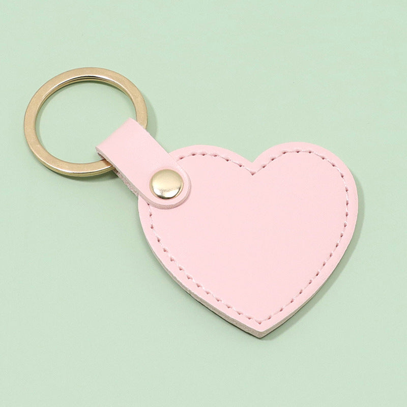 Wholesale Creative Heart Shaped Leather Keychains