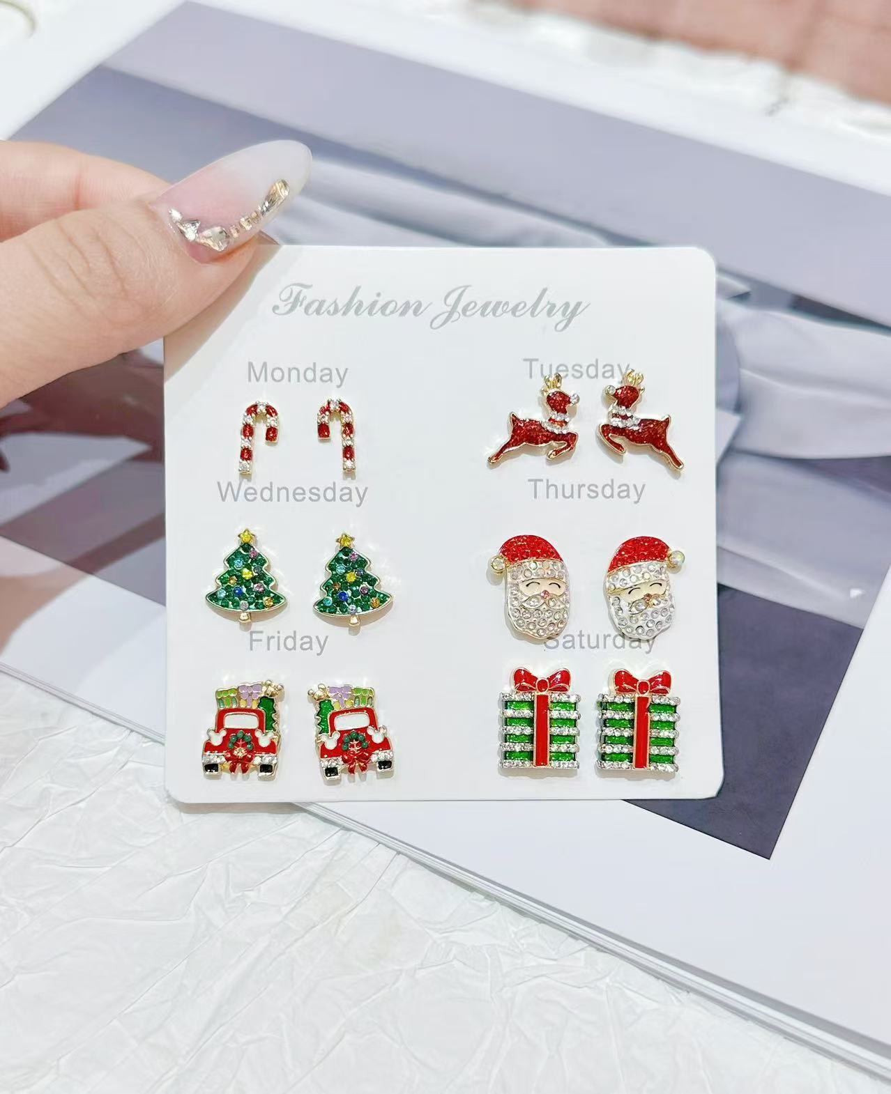 Wholesale Christmas series cartoon earrings