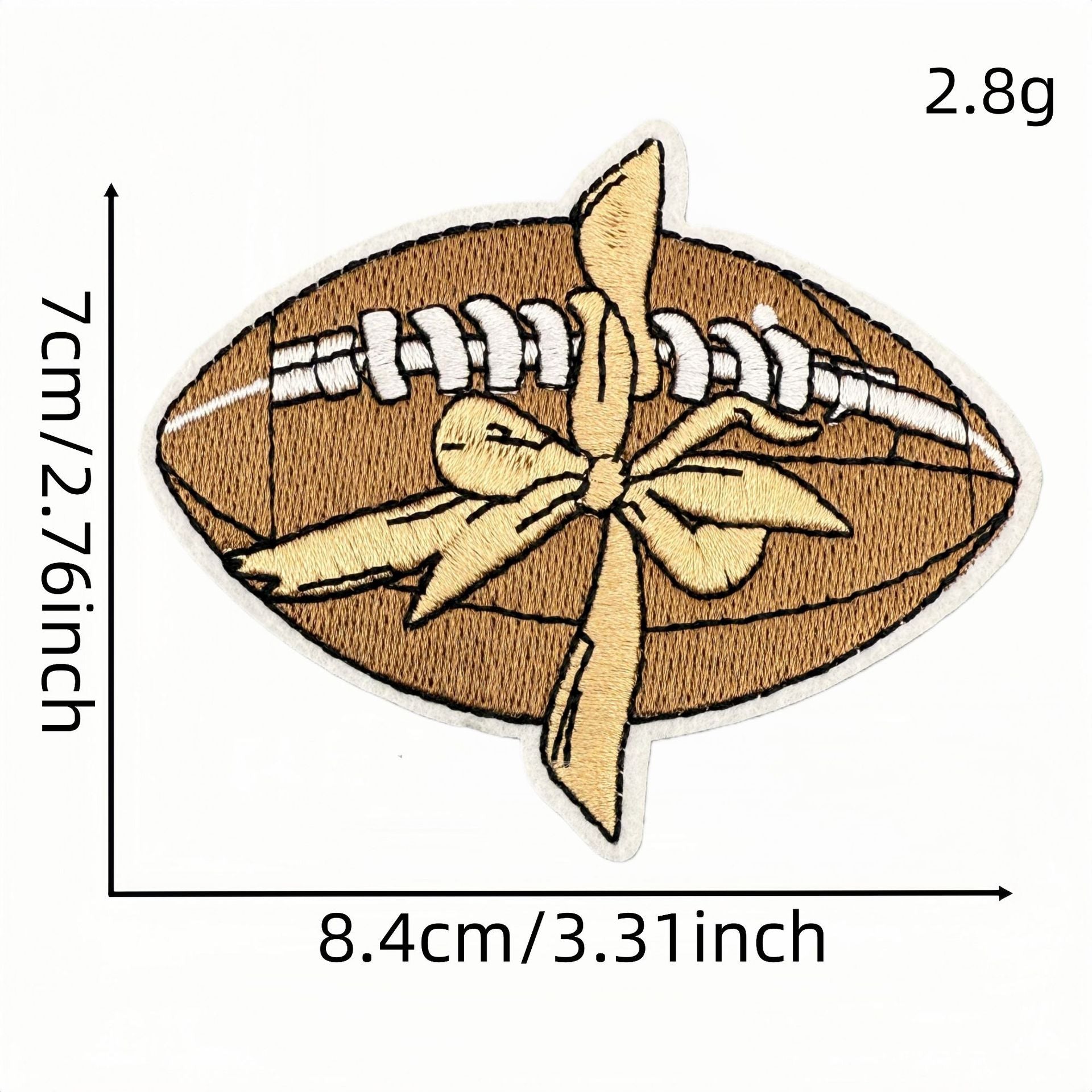 Wholesale Trendy Cartoon Rugby Embroidered Iron On Patches Leopard Print Decorative Applique DIY Craft Accessory