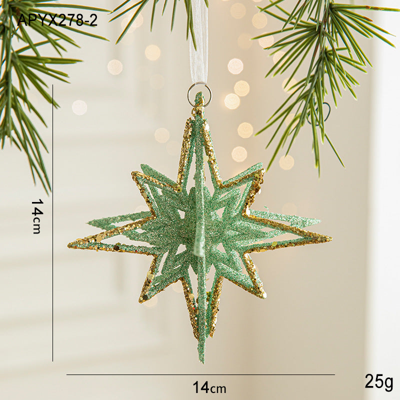 Wholesale Christmas Green Butterfly Ornaments