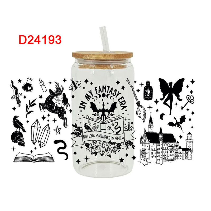 Wholesale Pumpkin Ghost Witch Halloween 16oz Cup UV DTF Wraps