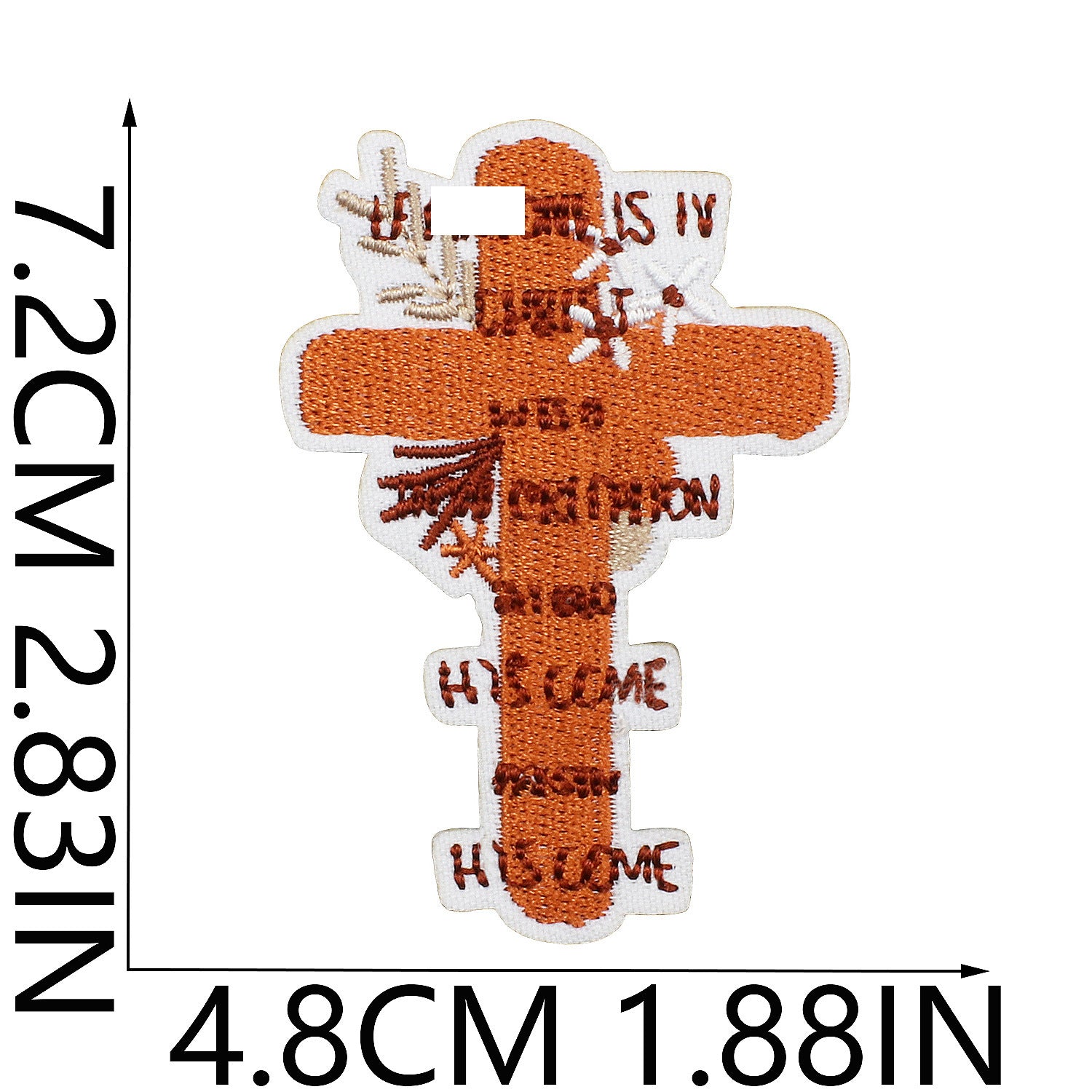 Wholesale Faith Letter Series Embroidered Fabric Patch with Cross  DIY Patches