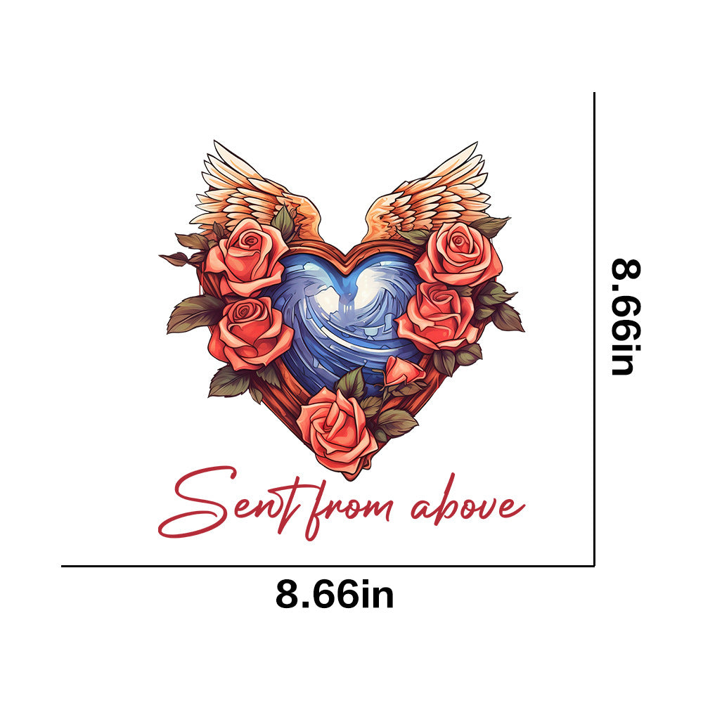 Wholesale 10pcs Angel Wings UV DTF Ready to Press Transfers Wraps