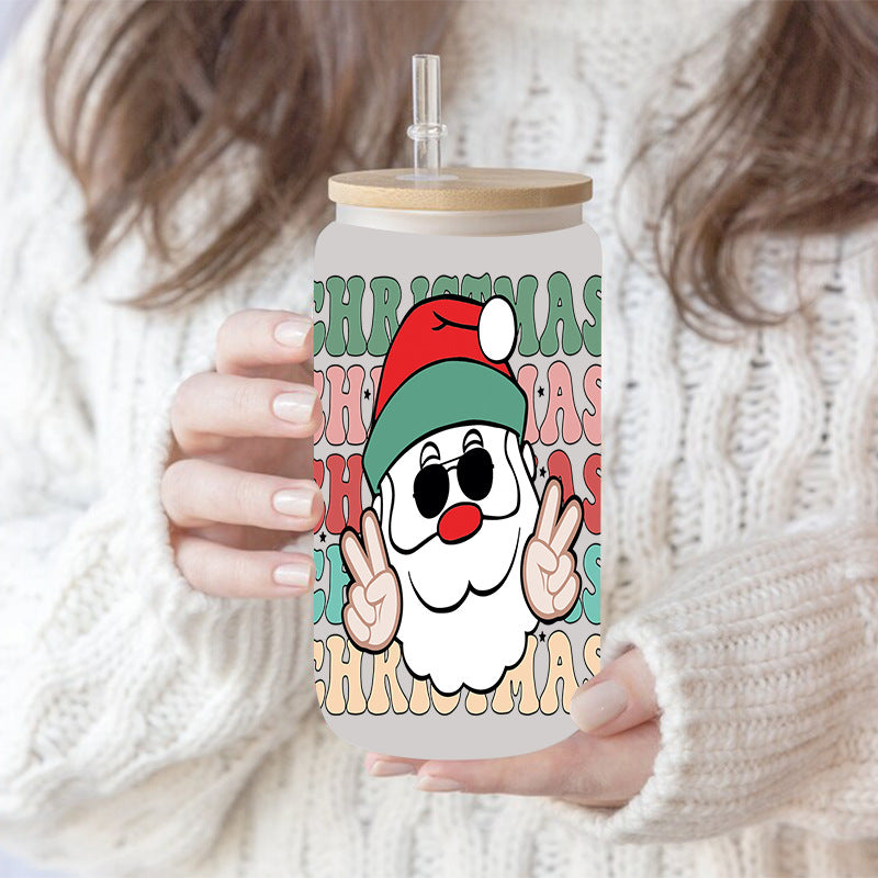 Wholesale Christmas Santa series 16oz Cup UV DTF Wraps