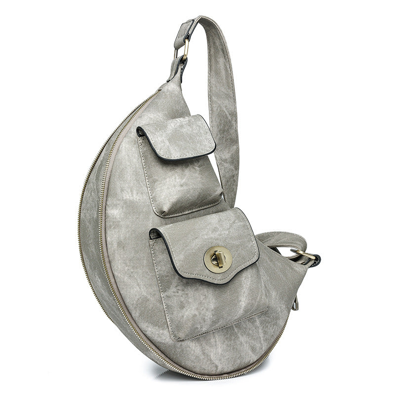 Wholesale Large Capacity Women's PU Waist Bag Chest Bag