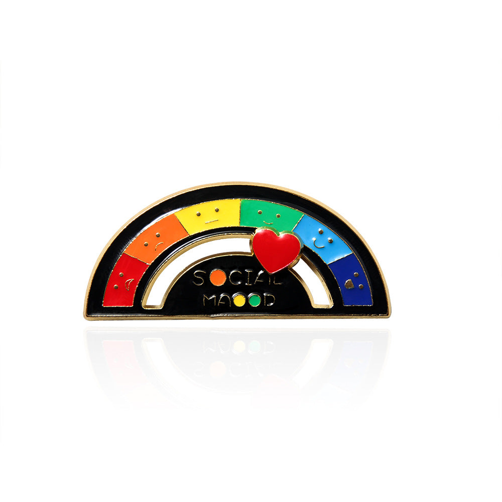Wholesale Mood Expression Battery Power Creative Brooch