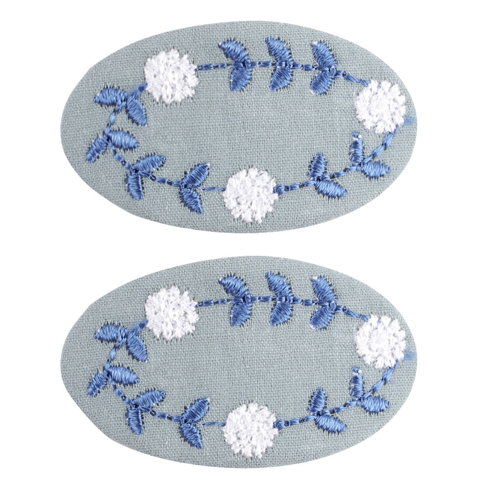 Wholesale Fabric Embroidery Three-dimensional Small Flowers Hair Clips