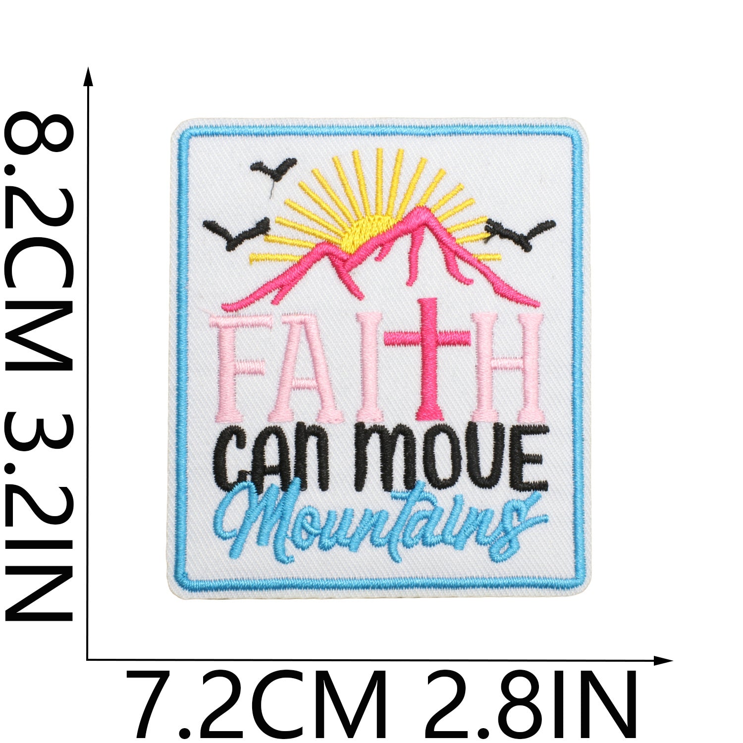 Wholesale God' s Will Embroidered Cloth Patch Bag Decoration Holy Gold  DIY Patches