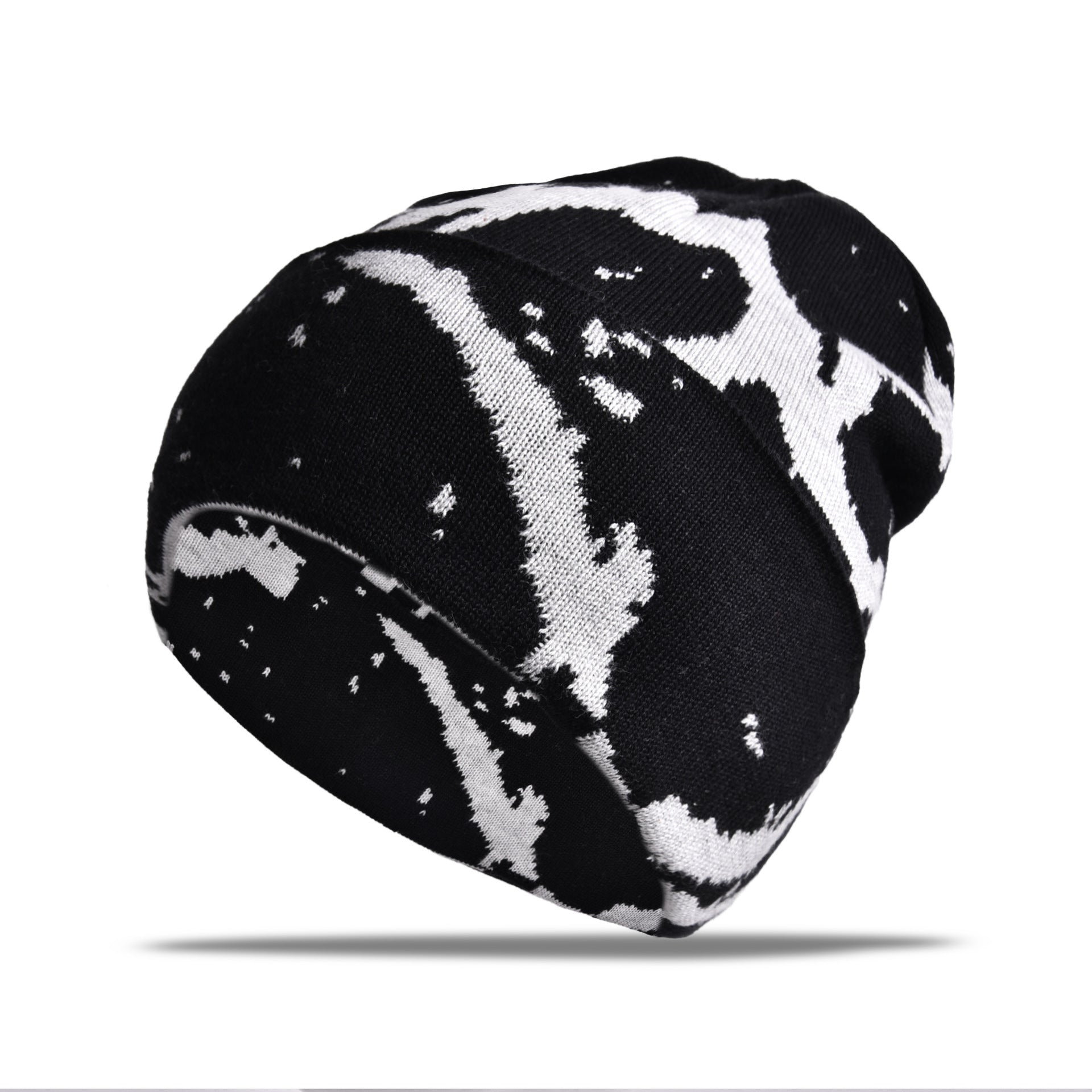 Wholesale Double-sided Jacquard Lettering Embroidered Knitted Cold Hat