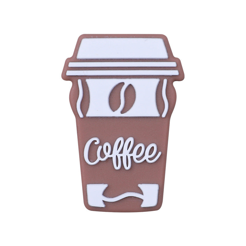 Wholesale 20 PCS DIY Coffee Cup Silicone Beads